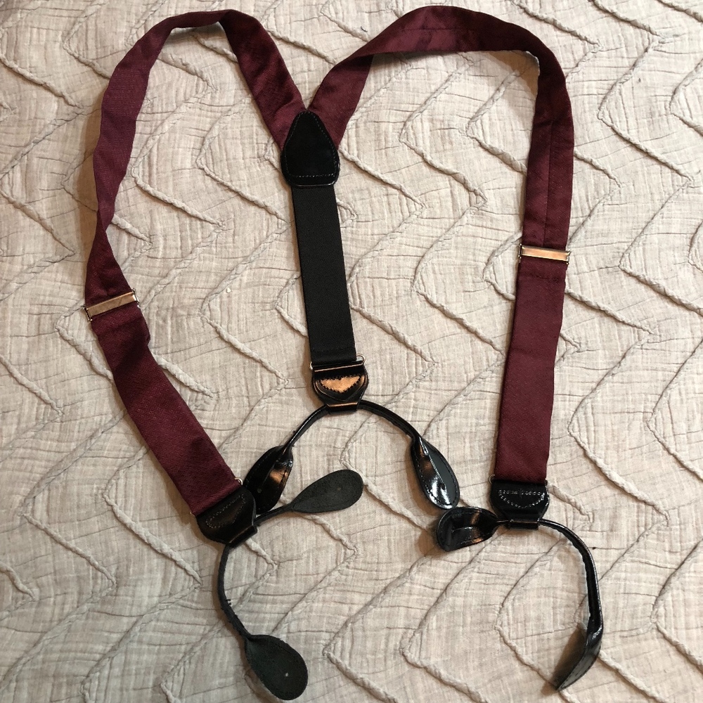 Pronto Uomo Adjustable Silk Suspenders
